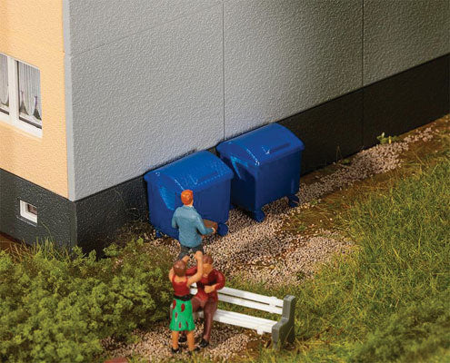 Walthers SceneMaster 949-4126 HO Scale Modern Trash Containers
