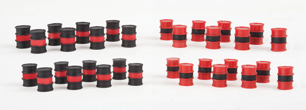 Walthers SceneMaster 949-4152 HO Scale Oil Drums Kit 24 Pack