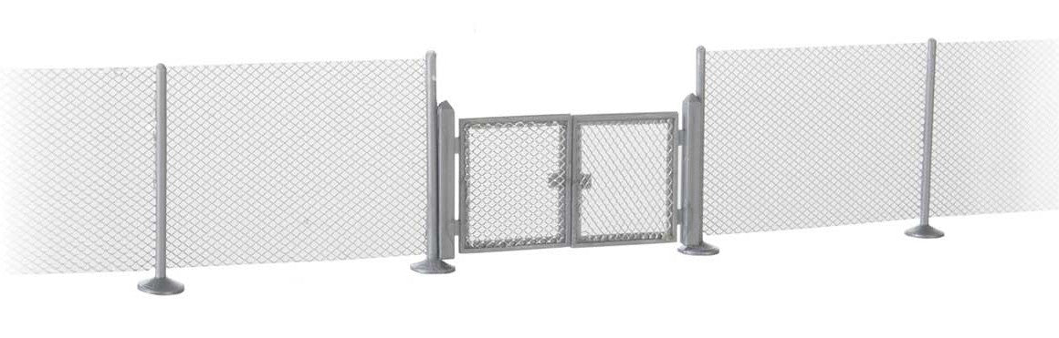 Walthers SceneMaster 949-4188 HO Scale Metal Industrial Fence Kit 