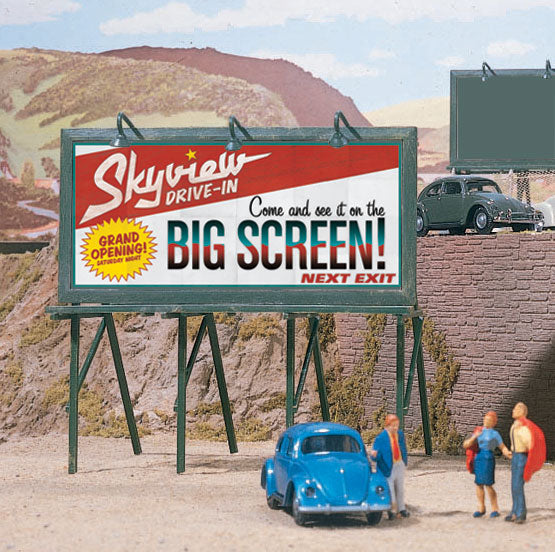 Walthers SceneMaster 949-4251 HO Scale Crusin' Roadside Billboards 3-Pack Kit