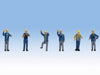 Walthers SceneMaster 949-6046 HO Scale 1960's 1970's Yard Crewman Figures 6 Pack