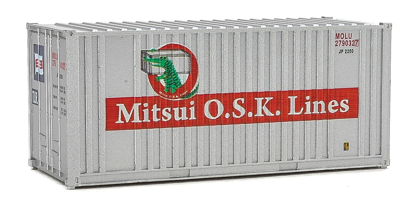 Walthers SceneMaster 949-8014 HO Scale 20' Container Mitsui OSK Lines MOLU