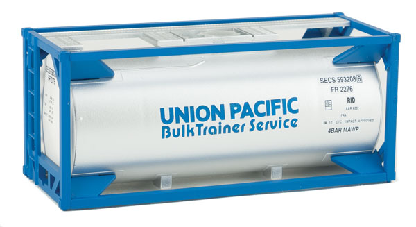 Walthers SceneMaster 949-8110 HO Scale 20' Tank Container Kit Union Pacific UP BulkTainer