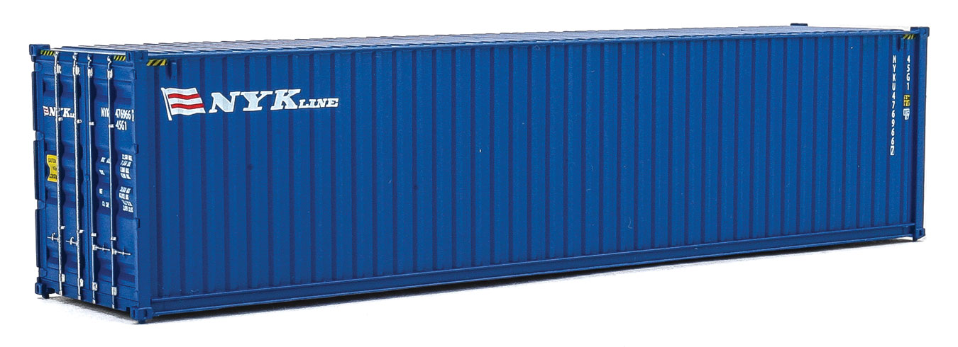 Walthers SceneMaster 949-8265 40' High Cube Corrugated Side Intermodal Container NYK Lines