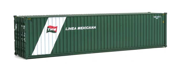 Walthers SceneMaster 949-8270 40' High Cube Corrugated Side Intermodal Container Linea Mexicana