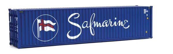 Walthers SceneMaster 949-8272 40' High Cube Corrugated Side Intermodal Container Safmarine