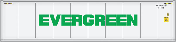 Walthers SceneMaster 949-8360 HO Scale 40' Reefer Container Evergreen