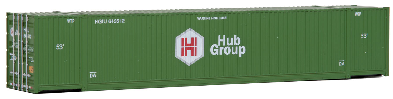 Walthers SceneMaster 949-8505 HO Scale 53' Singamas Corrugated Container Hub Group Green