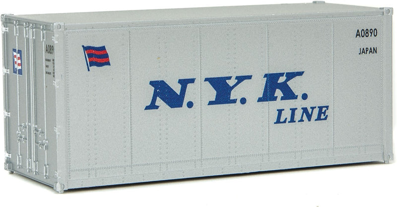Walthers SceneMaster 949-8655 HO Scale 20' Smooth Side Container NYK Lines 