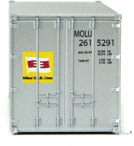 Walthers SceneMaster 949-8657 HO Scale 20' Smooth Side Container Mitsui OSK Lines MOUL