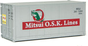 Walthers SceneMaster 949-8657 HO Scale 20' Smooth Side Container Mitsui OSK Lines MOUL