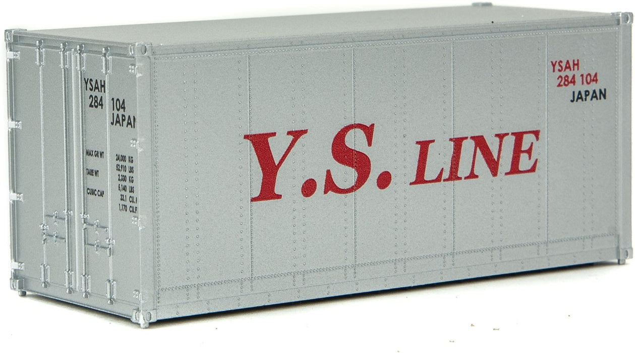 Walthers SceneMaster 949-8659 HO Scale 20' Smooth-side Container YS Line YSAH