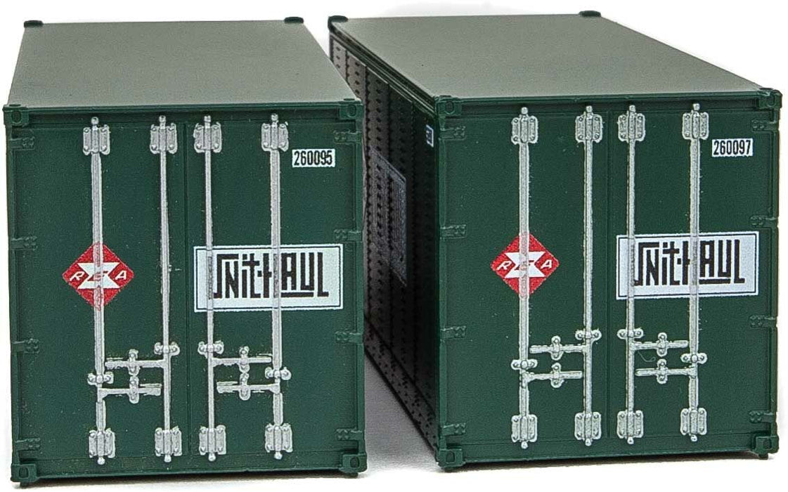 Walthers SceneMaster 949-8681 HO Scale 20' Smooth Container with Side Door Railway Express REA