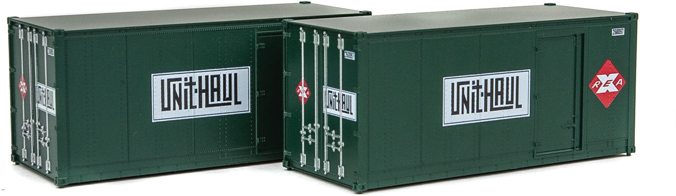 Walthers SceneMaster 949-8681 HO Scale 20' Smooth Container with Side Door Railway Express REA