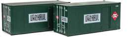 Walthers SceneMaster 949-8681 HO Scale 20' Smooth Container with Side Door Railway Express REA