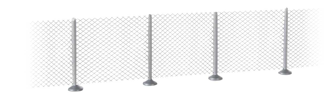 Walthers SceneMaster 949-9000 HO Scale Metal Industrial Fence Kit 