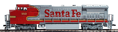 Walthers Trainline 931-168 HO Scale GE Dash 8-40B Diesel Santa Fe ATSF 553 - USED
