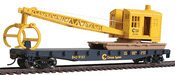 Walthers Trainline 931-1782 HO Scale Flatcar with Logging Crane Chessie System B&O 9151