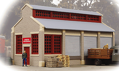 Walthers Trainline 931-804 HO Scale United Trucking Terminal Assembled Building