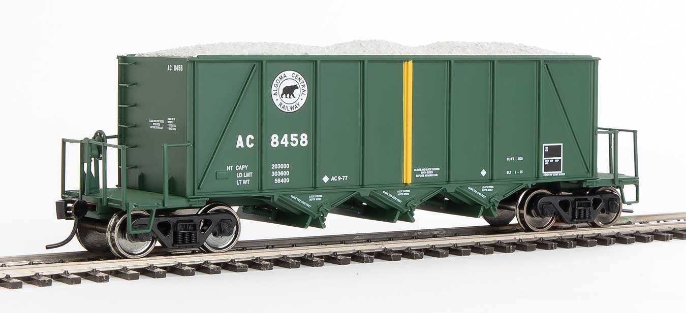 Walthers Proto 920-106015 HO Scale 40' Ortner 100 Ton Aggregate Hopper Algoma Central AC 8458