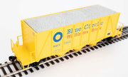 Walthers Proto 920-106018 HO Scale 40' Ortner 100 Ton Aggregate Hopper Blue Circle Cement WBCX 73022