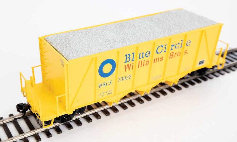 Walthers Proto 920-106018 HO Scale 40' Ortner 100 Ton Aggregate Hopper Blue Circle Cement WBCX 73022