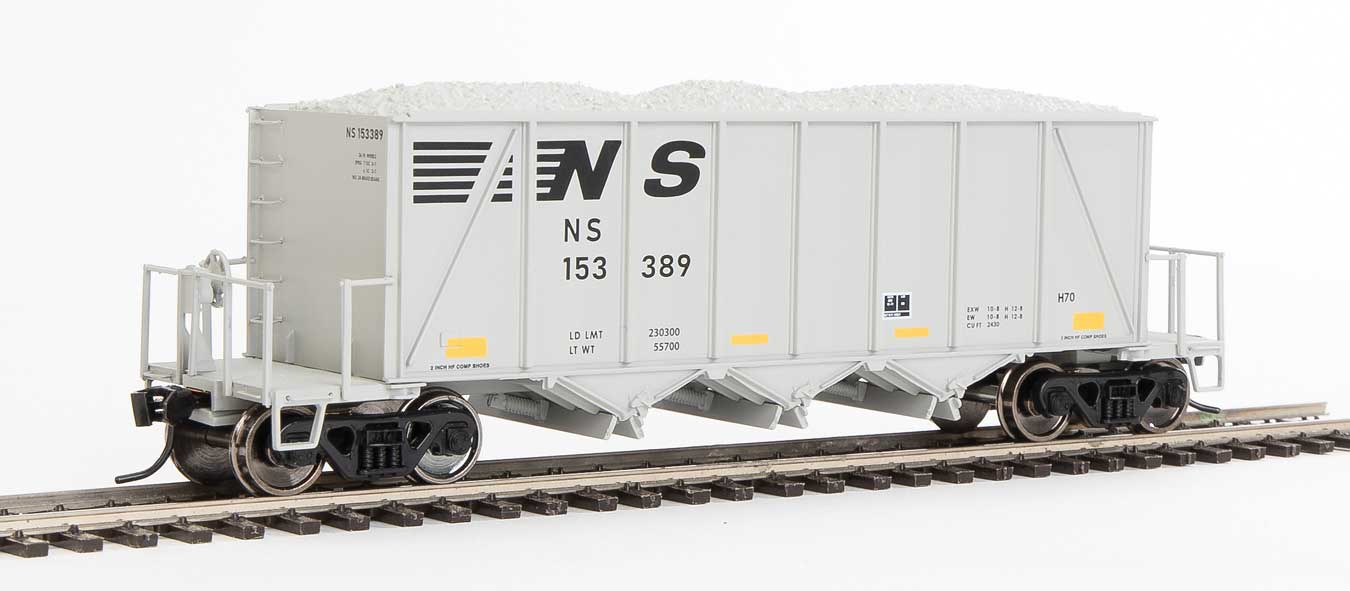 Wathers Proto 920-106025 HO Scale 40' Ortner 100 Ton Aggregate Hopper Norfolk Southern NS 153389