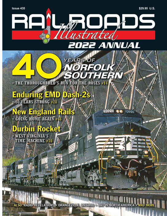 White River Productions RA22 Railroads Illustrated 2022 Annual 40 Years of Norfolk Southern