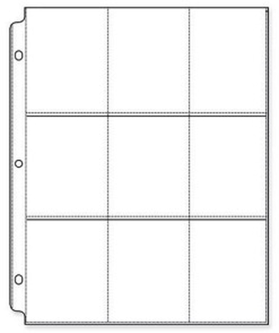 Whitman 350 9-Pocket 3 Hole 8.5"x11" Trading Card Sleeves 20 Pack White Rose Hobbies Whitman 350 9-Pocket 3 Hole 8.5"x11" Trading Card Sleeves 20 Pack White Rose Hobbies