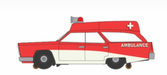 Williams by Bachmann 42743 O Gauge E-Z Street Station Wagon - Ambulance