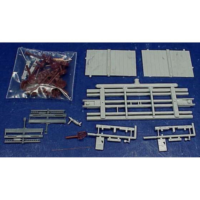Wiseman Model Services RS-445 HOn3 24' Logging Flat Car with Bunks Kit West Side Lumber - NOS