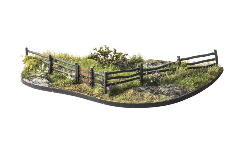 Woodland A2981 HO Scale Log Fence Kit