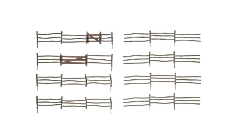 Woodland A2981 HO Scale Log Fence Kit