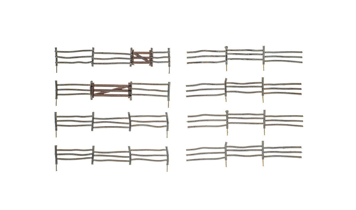Woodland A2981 HO Scale Log Fence Kit