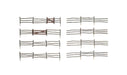 Woodland A2981 HO Scale Log Fence Kit