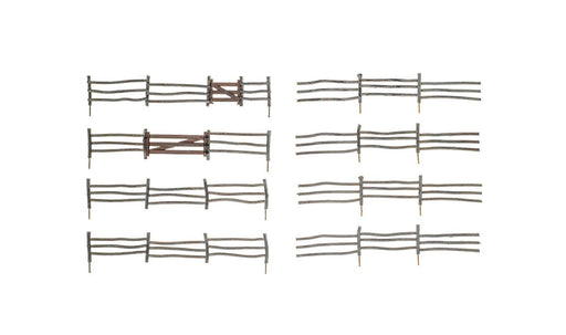 Woodland A2981 HO Scale Log Fence Kit