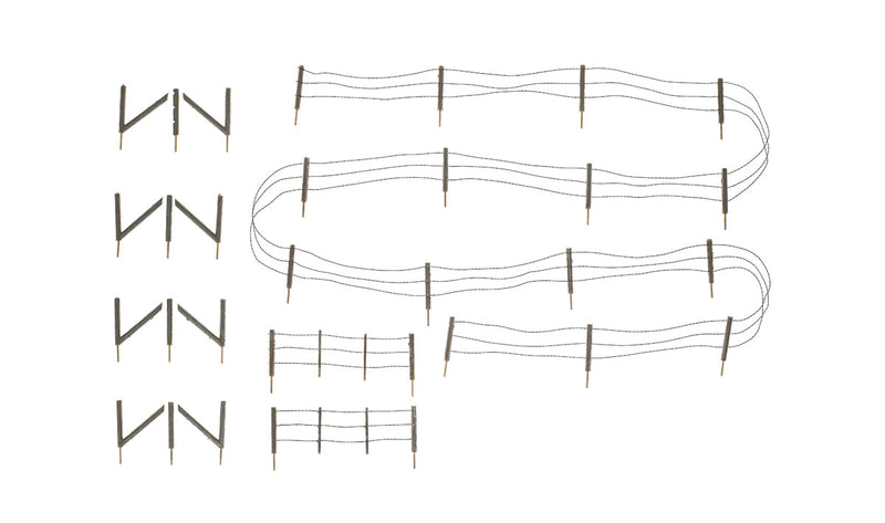 Woodland A2990 N Scale Barbed Wire Fence Kit