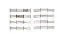 Woodland A2991 N Scale Wood Log Fence Kit