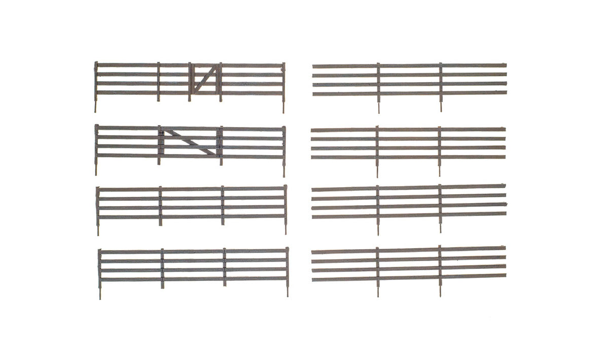 Woodland A2992 N Scale Wood Rail Fence Kit