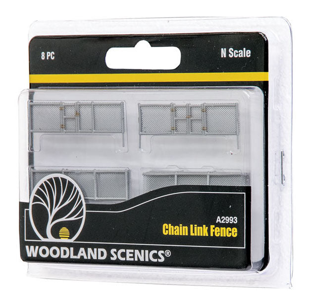 Woodland A2993 N Scale Chain Link Fence Kit