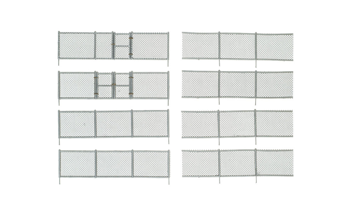 Woodland A2993 N Scale Chain Link Fence Kit