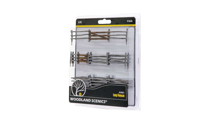 Woodland A3001 O Scale Log Fence Kit