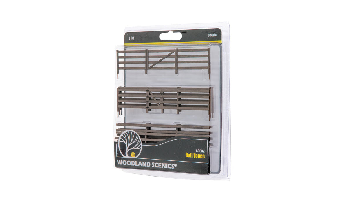 Woodland A3002 O Scale Wooden Rail Fence Kit
