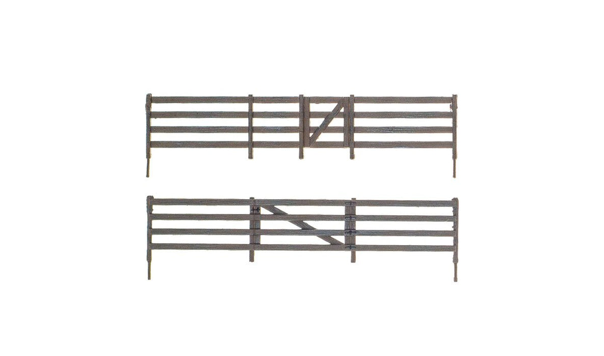 Woodland A3002 O Scale Wooden Rail Fence Kit