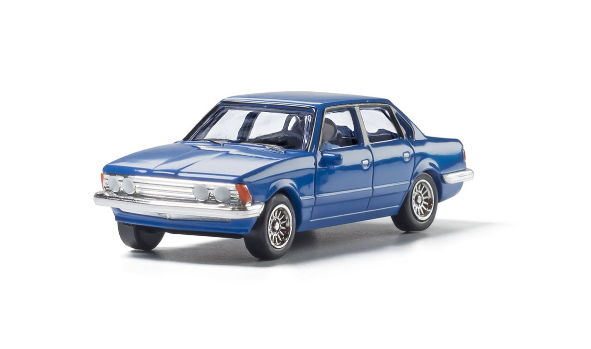 Woodland Scenics AS5363 HO Scale AutoScenes Modern Era Vehicles Blue Sedan