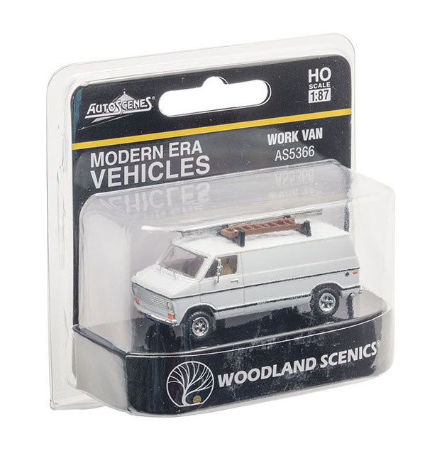 Woodland Scenics AS5366 HO Scale AutoScenes Modern Era Vehicles Work Van