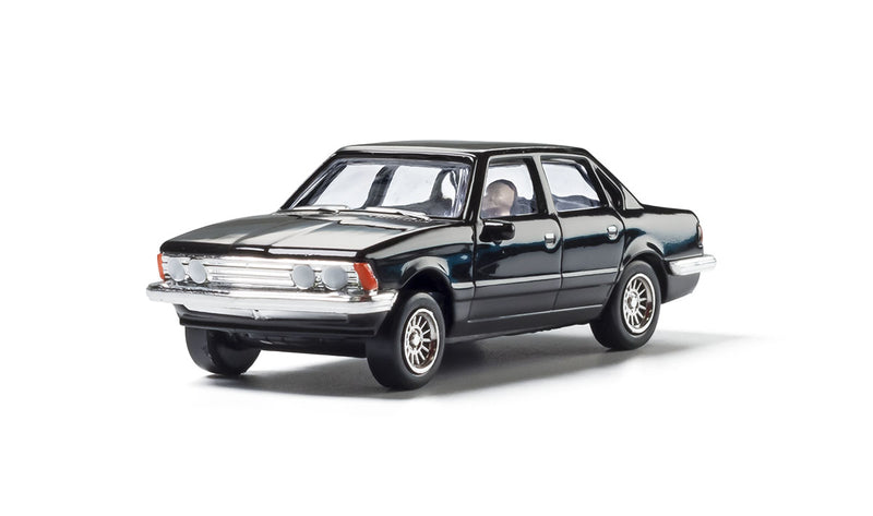 Woodland Scenics AS5367 HO Scale AutoScenes Modern Era Vehicles Black Sedan