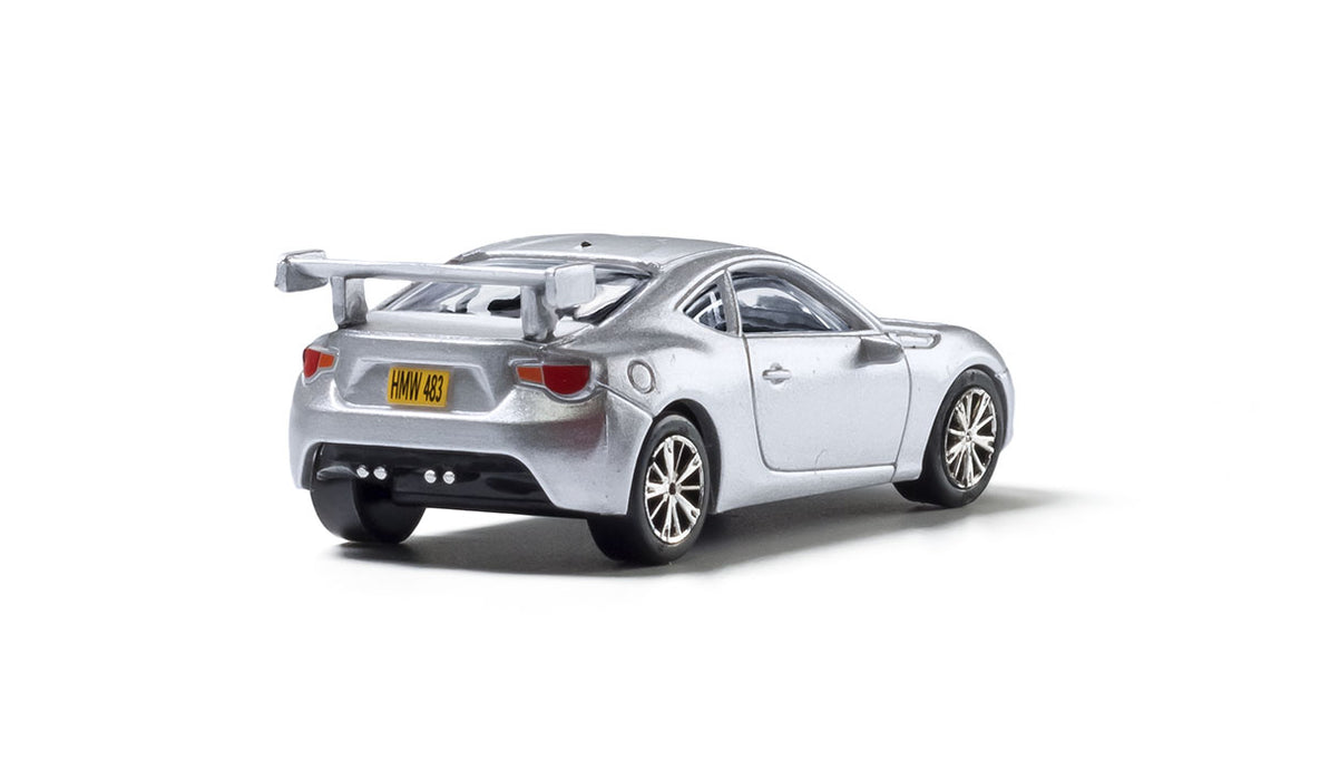 Woodland Scenics AS5368 HO Scale AutoScenes Modern Era Vehicles Silver Sports Car