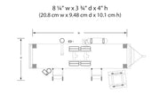 Woodland BR5862 O Scale Built & Ready Structure White/Salmon Trailer with Lights