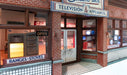 Woodland BR5873 O Scale Built Up Structure Smith Brothers TV & Appliance Store